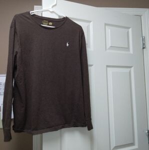 Polo by Ralph Lauren Brown Long Sleeve Tee